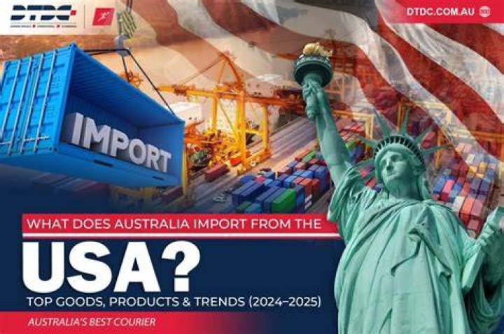 What does Australia import from the US?