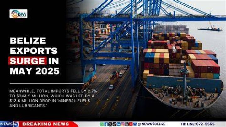 What does Belize export to United Kingdom?