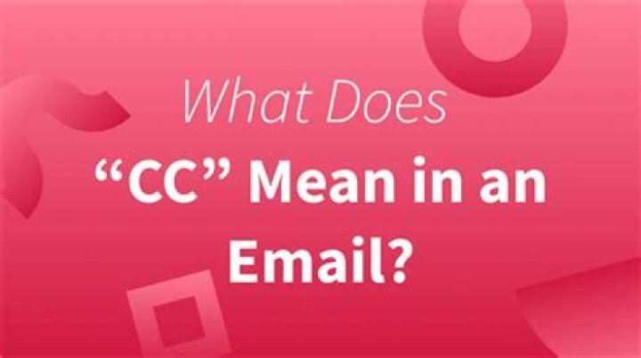What does CC means in a letter?