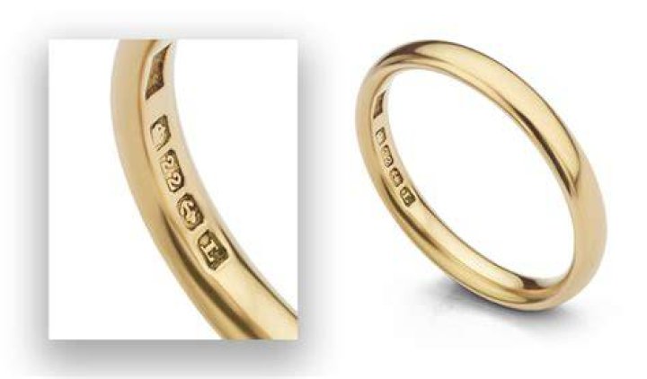 What does CI mean on a gold ring?