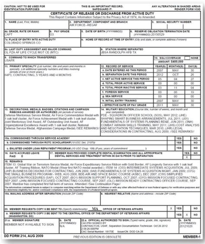What does discharged mean on criminal record?