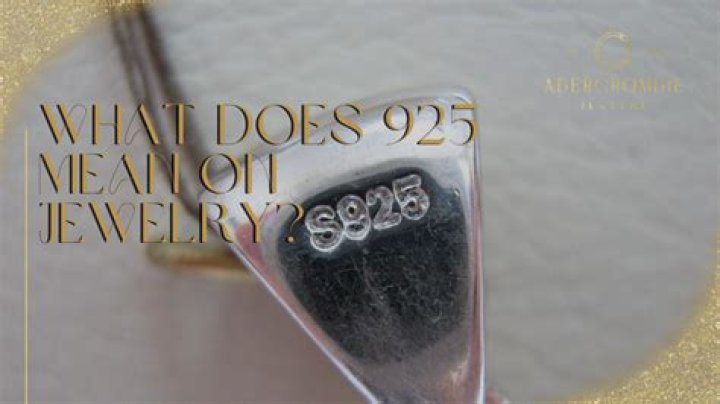 What does GC 925 mean on jewelry?