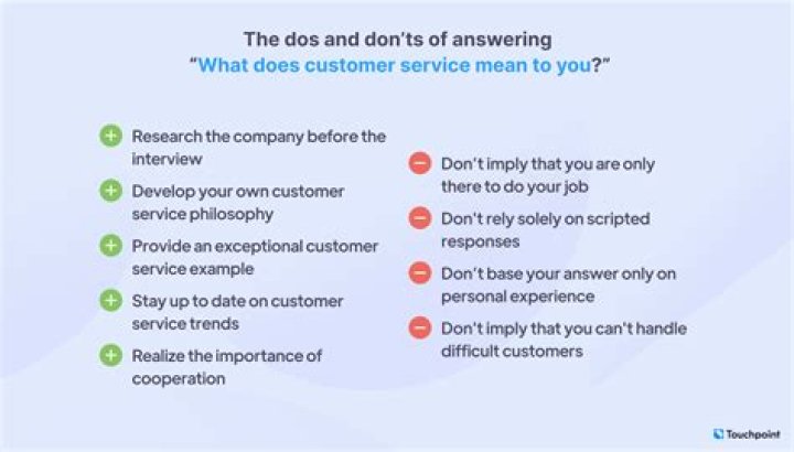 What does good customer service mean to you examples?