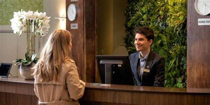 What does hotel reception do?
