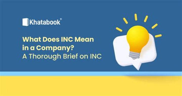 What does INC mean in a business?