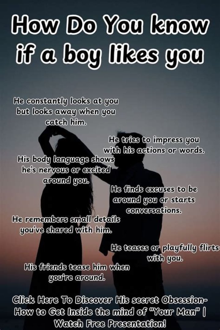 What does it mean if a boy asks you who you like?