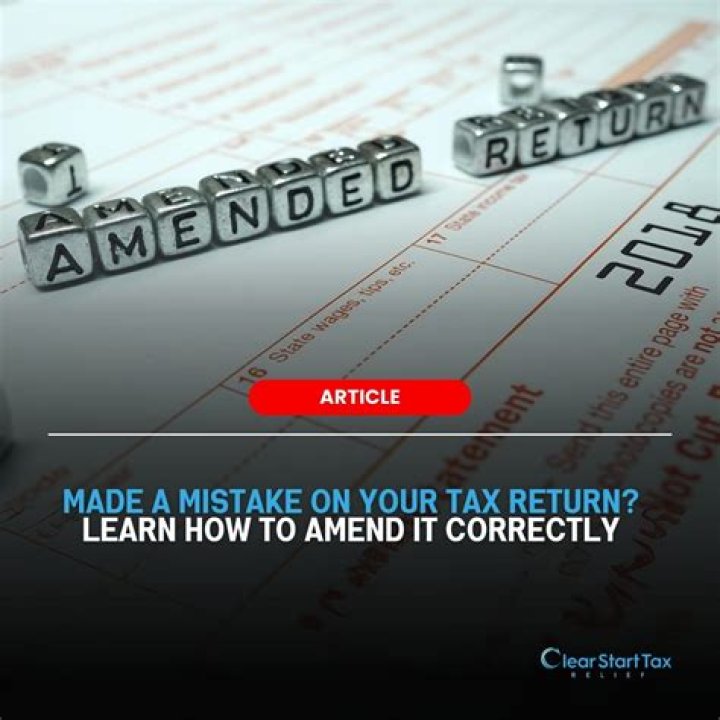 What does it mean to amend your tax return?