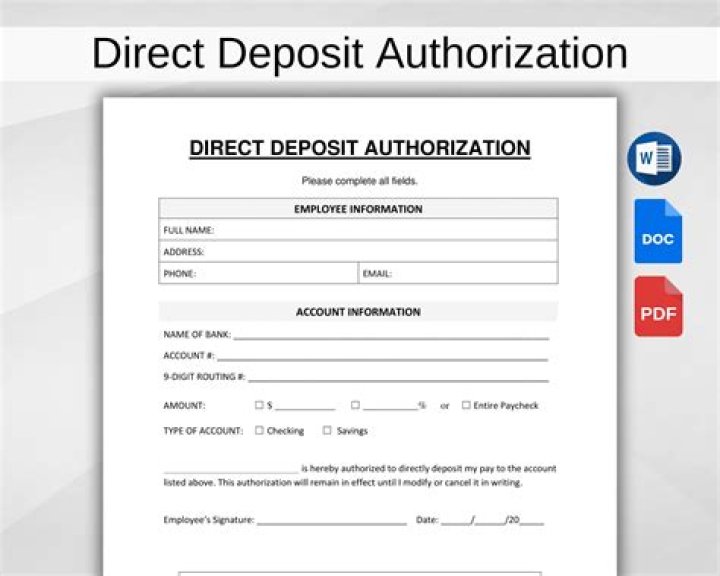 What does it mean to be paid by direct deposit?