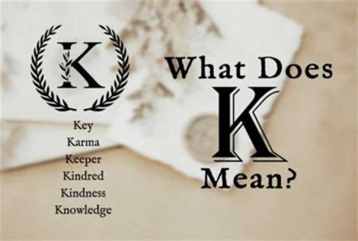 What does K mean on a ring?