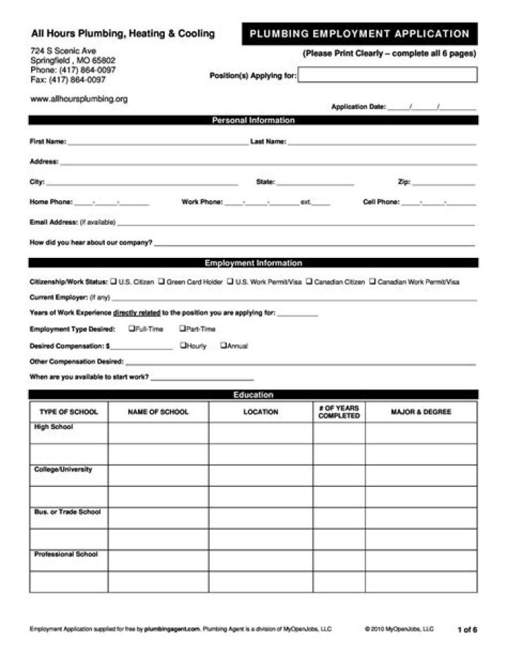 What does termed mean on a job application?