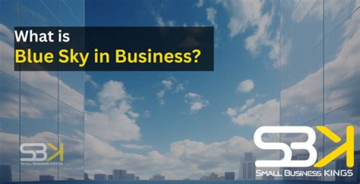 What does the business term blue sky mean?