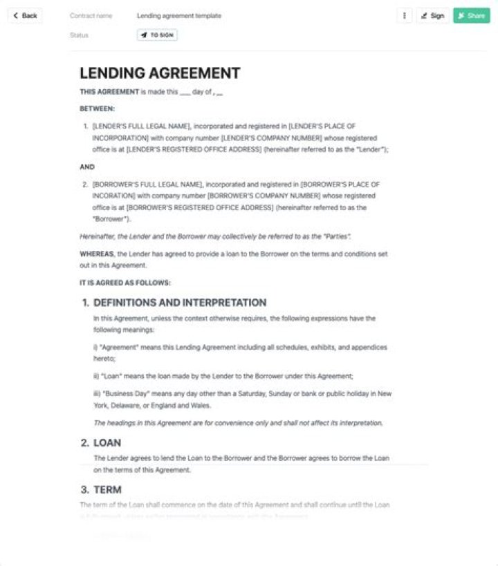 What does the law say about loaning money?