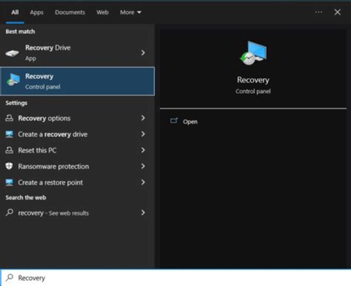 What does the recovery console do?