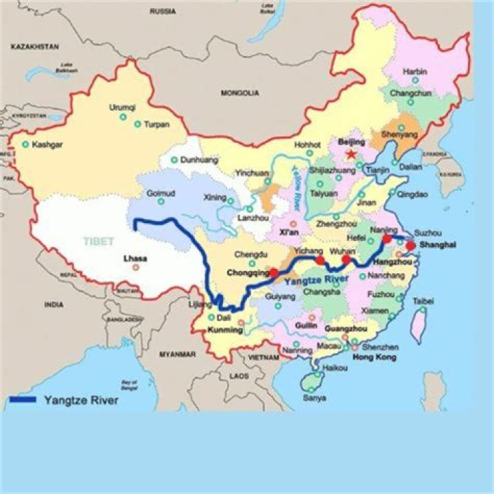 What does the Yangtze River provide for China?