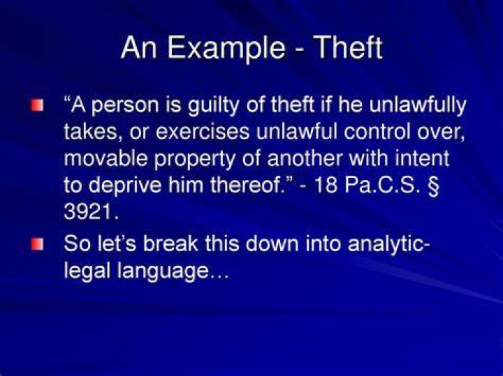 What does theft by unlawful taking mean?
