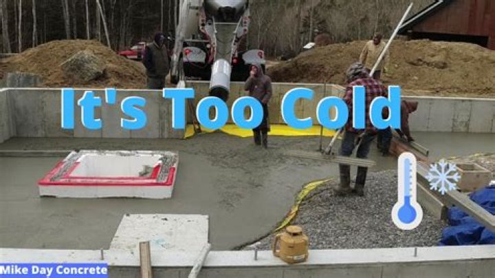 What happens if you pour concrete in freezing weather?