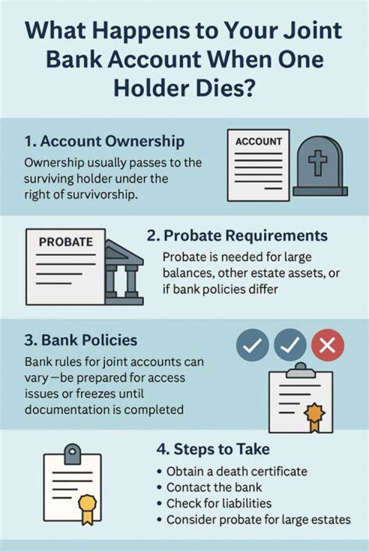 What happens to a joint brokerage account when one dies?