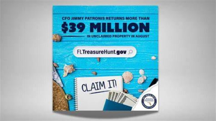 What happens to unclaimed property in Florida?