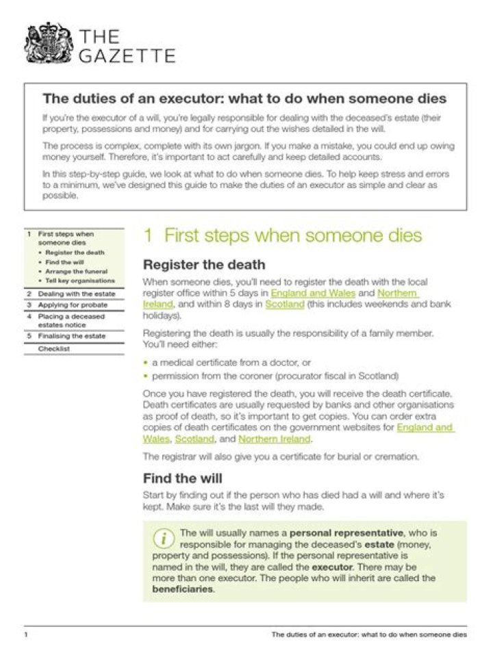 What happens when a co-executor dies?