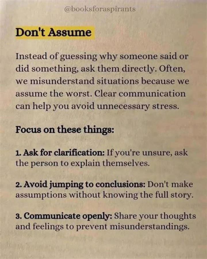 What happens when you ask someone for clarification?