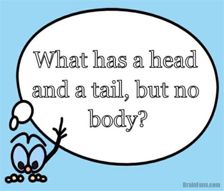 What has a head and a tail but no body one word?