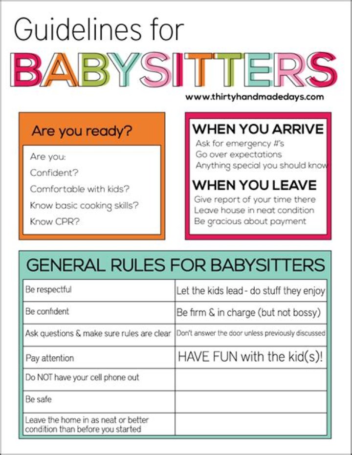 What information do babysitters need?