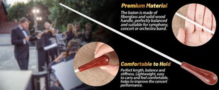 What instrument uses a baton?