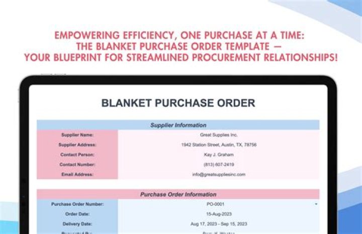 What is a Blanket Purchase exemption Request?
