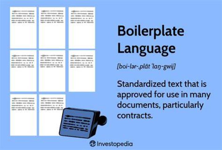 What is a boilerplate language?
