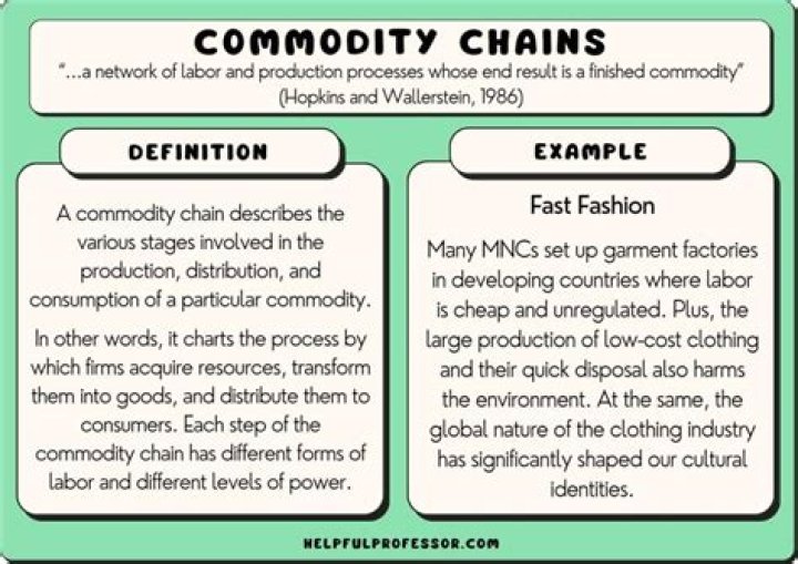 What is a commodity flow study?