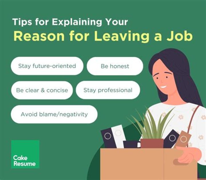 What is a good explanation for leaving a job?