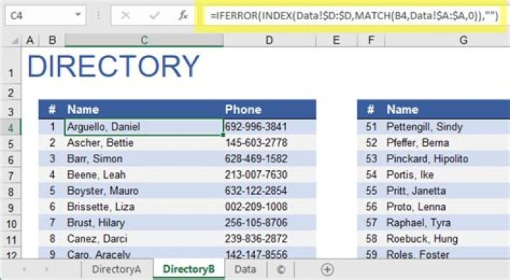 What is a phone directory listing?