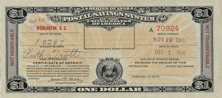 What is a Postal Savings Certificate?