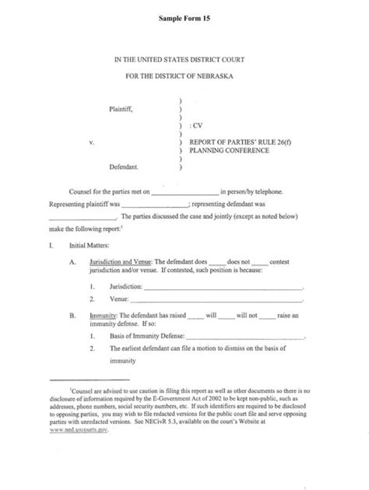 What is a Rule 26 conference in federal court?