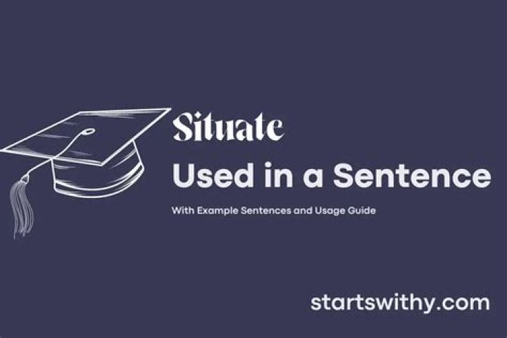 What is a sentence for situate?