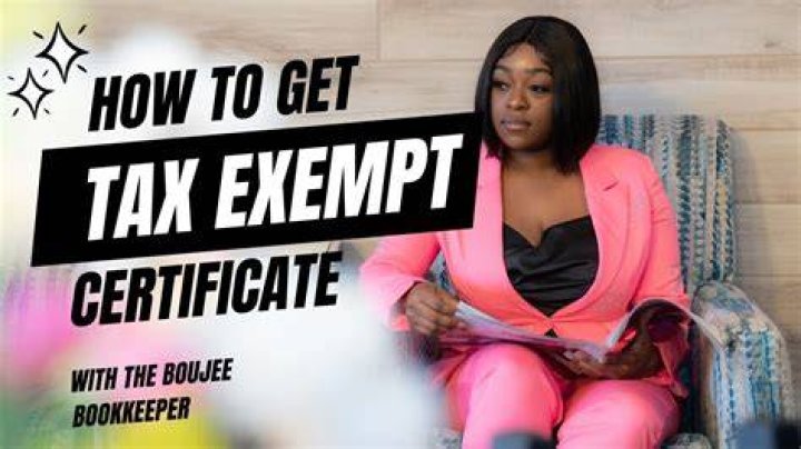 What is a tax-exempt number used for?