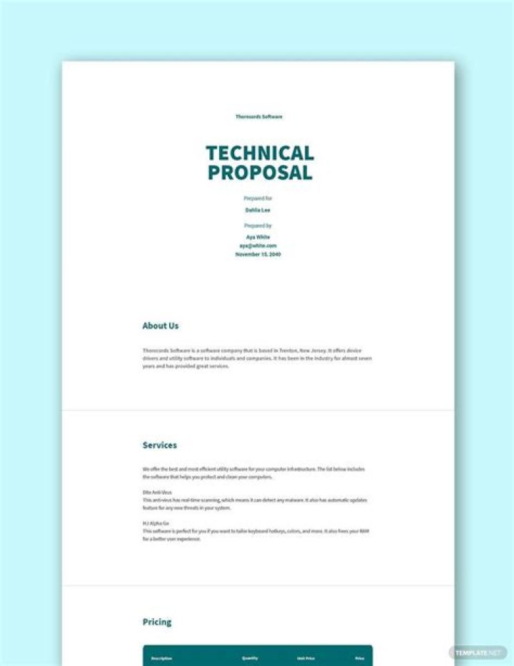 What is a technical offer?