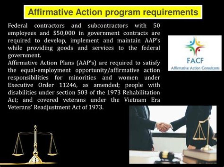 What is an affirmative action program typically designed to do?