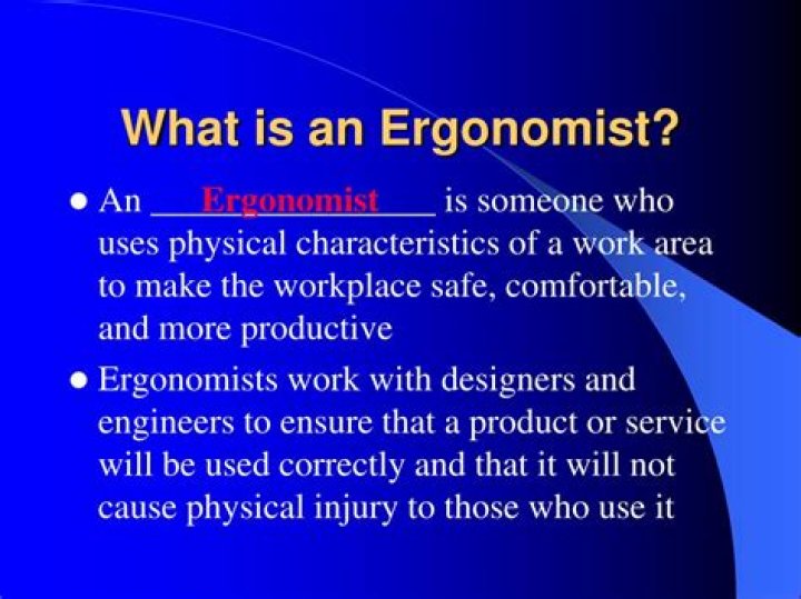 What is an ergonomist definition?