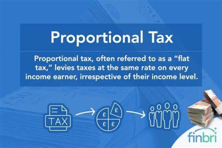What is an example of a proportional tax?