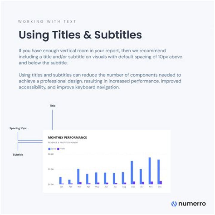 What is an example of a subtitle?