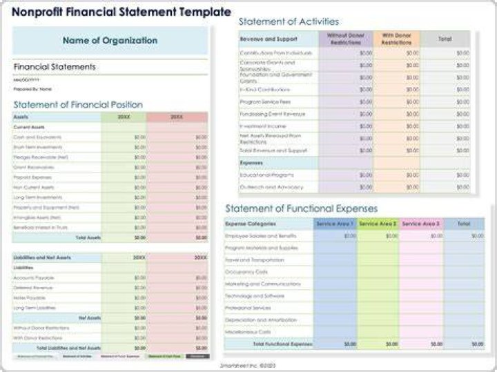 What is an example of financial statement?