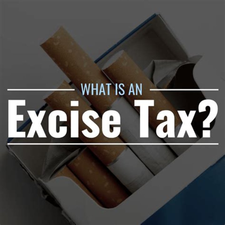 What is an excise tax quizlet?