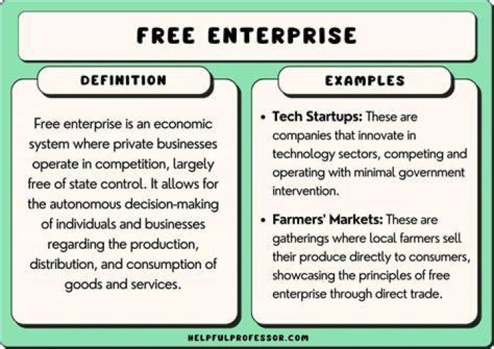 What is another name for the free enterprise system quizlet?