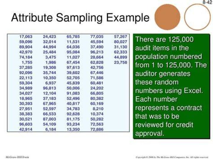 What is attribute sampling in audit?
