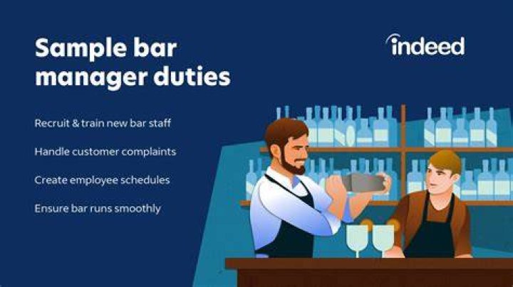What is bar manager duties?