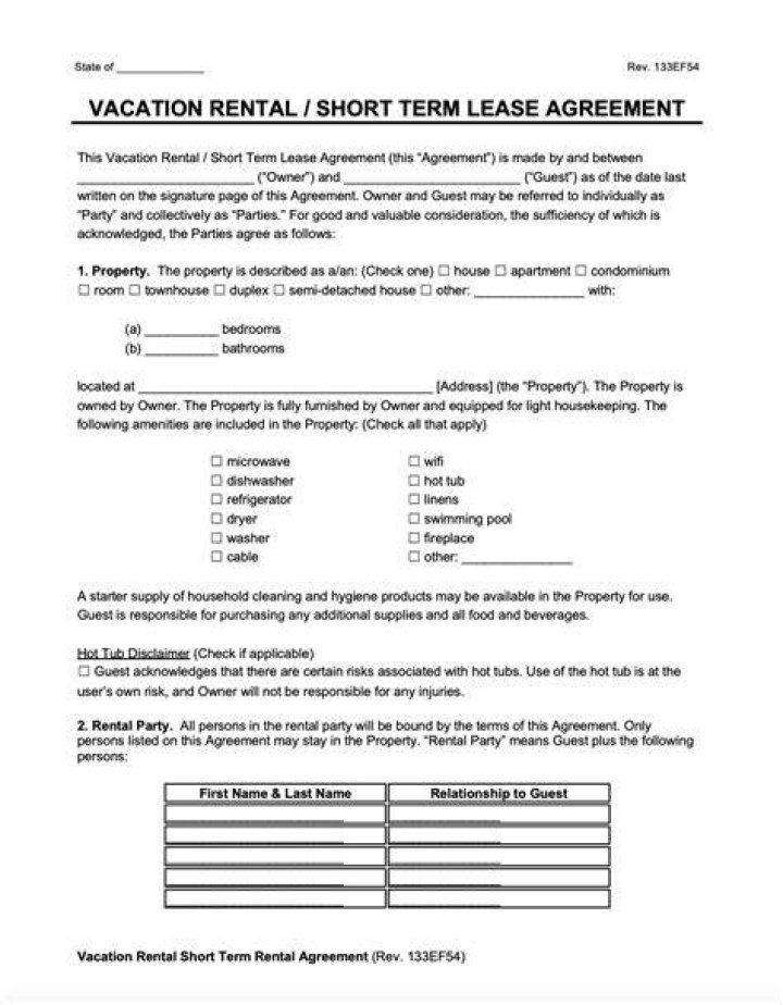 What is considered short term vacation rental?