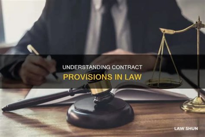 What is contract provision?