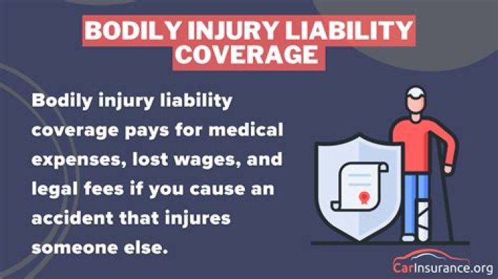 What is covered under bodily injury insurance?