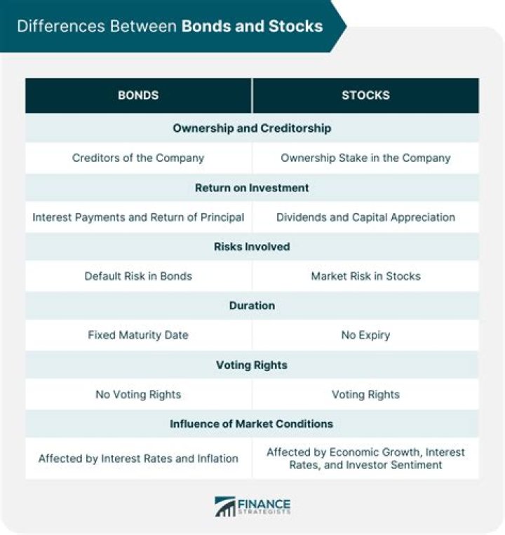What is difference between bonds and stock?